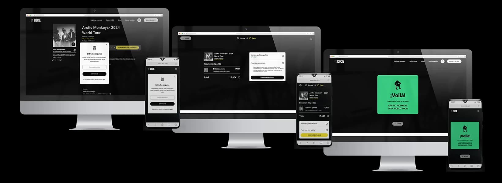 DICE — UI final del flujo